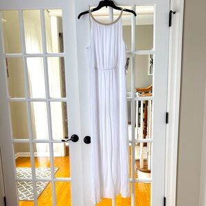 Nina Leonard White Textured Dress - NEW